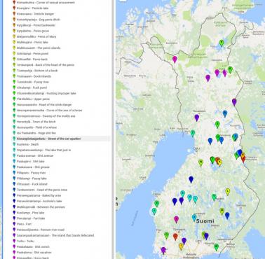 Dziwne nazwy miejscowości w Finlandii