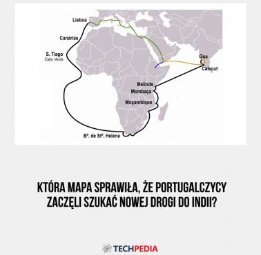 Która mapa sprawiła, że Portugalczycy zaczęli szukać nowej drogi do Indii?