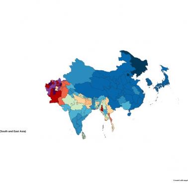 Wskaźnik płodności w Azji Południowej i Wschodniej
