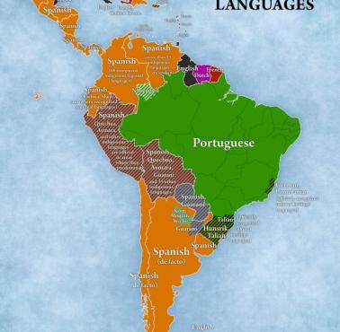 Języki urzędowe w Ameryce Południowej i Środkowej, Ameryce Łacińskiej