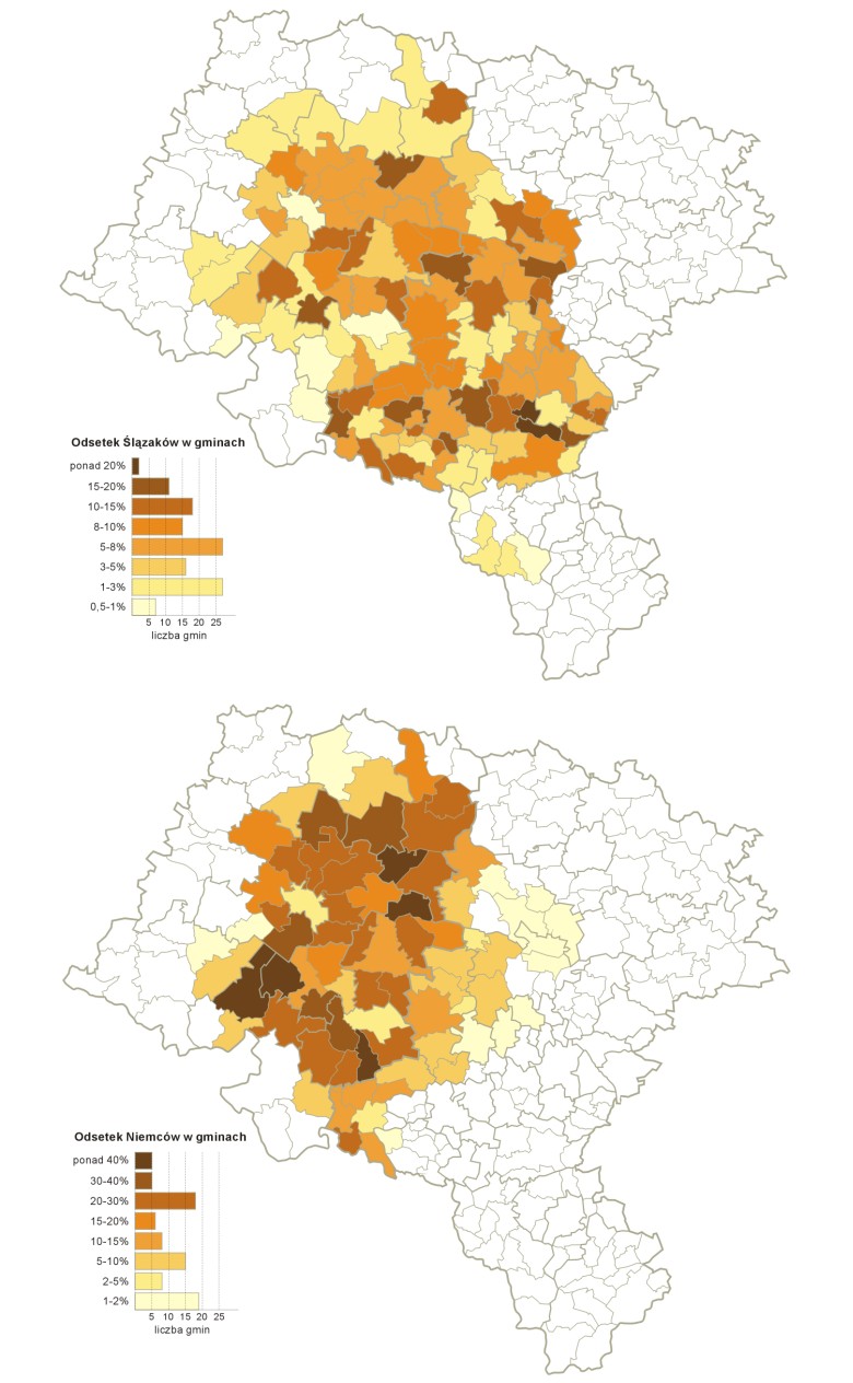 Ślązacy i Niemcy w gminach górnośląskich