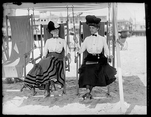 Plażowanie w 1905 roku, Atlantic City, USA