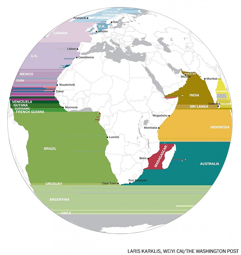 Co jest za oceanem w Afryce i Europie?