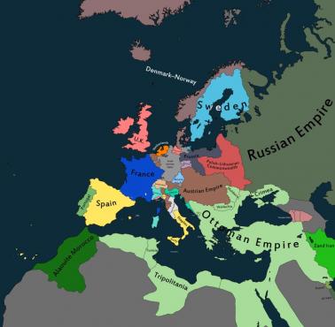 Europa w 1773 roku