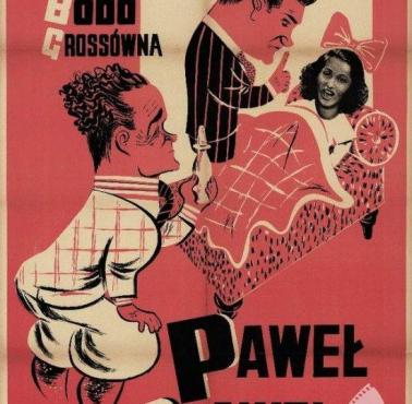 Plakat z filmu "Paweł i Gaweł", 1938