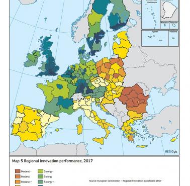 Innowacje regionalne w Unii Europejskiej, 2017