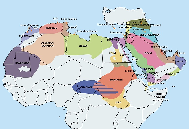 Dialekty arabskiego w Afryce i Bliskim Wschodzie