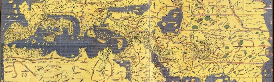 Najwcześniejsza znana mapa ziemi według Chin z 1389 roku