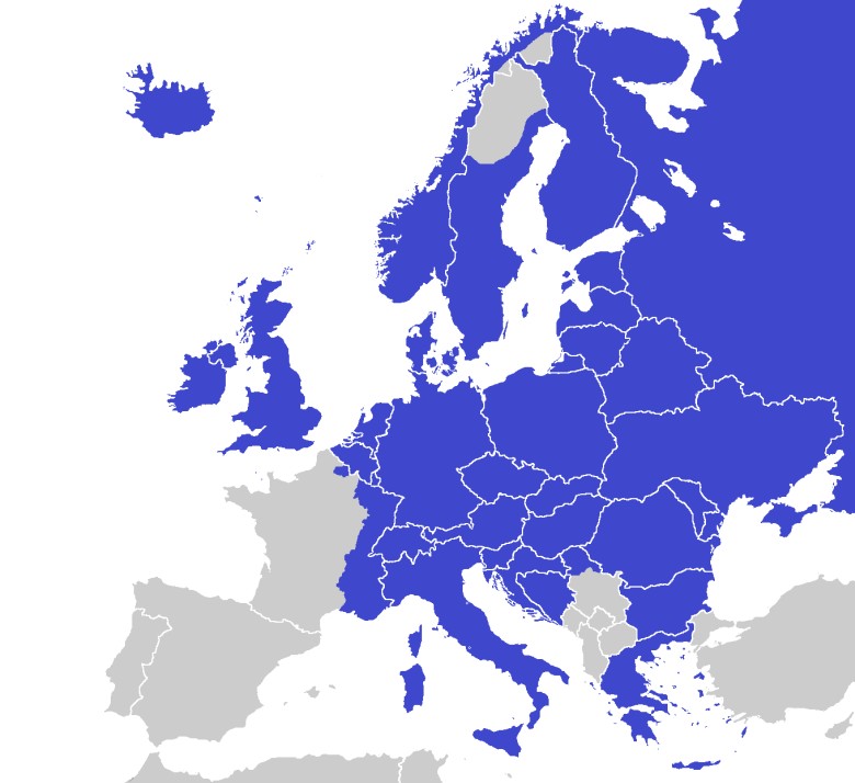 Wszystkie ziemie europejskie, które kiedykolwiek były legalnie rządzone przez etnicznych Niemców