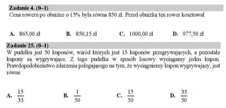 Dzisiejsza matura z matematyki, bez komentarza