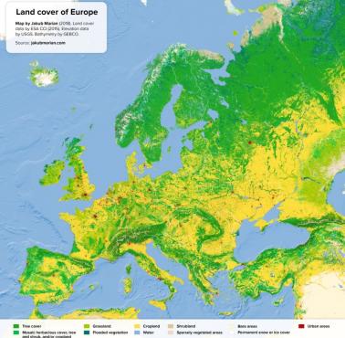 Użytkowanie gruntów w Europie