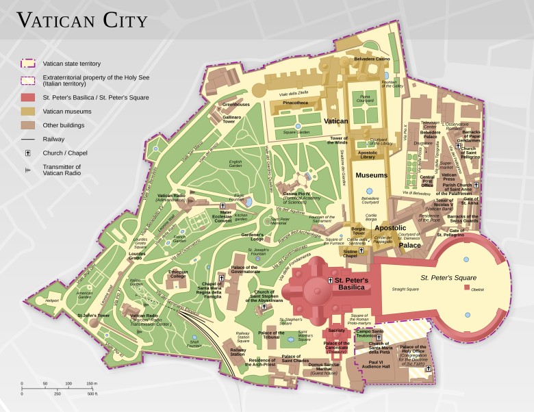 Mapa Watykanu