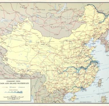 Drogi i drogi wodne w Chinach, stan z 1967 roku