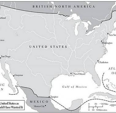 Plany ekspansji USA w połowie XIX wieku autorstwa prezydenta James Polocka, 1845-1849