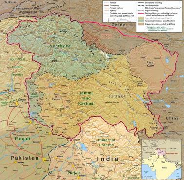 Sytuacja polityczna w Kaszmirze (jeden z 4 regionów Dżammu i Kaszmiru)