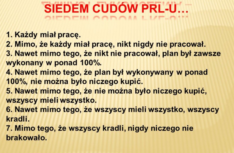 Siedem cudów PRL-u