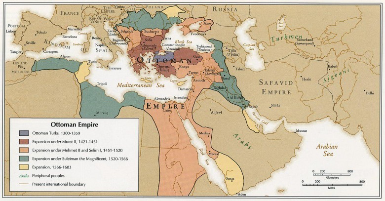 Ekspansja terytorialna Imperium Osmańskiego 1300-1683