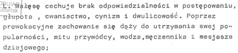 SB o L.Wałęsie (TW Bolek)