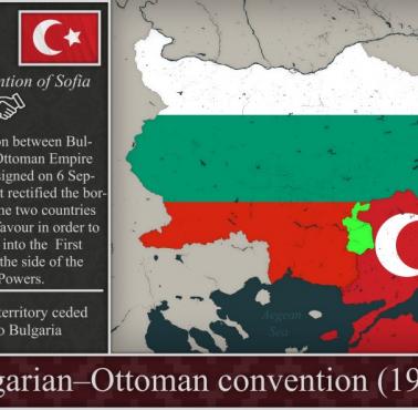 Konwencja Sofijska z 1915 roku, która wyznacza granicę bułgarsko-turecką