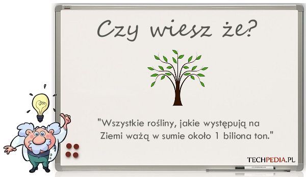 Wszystkie roślin na Ziemi ważą ...