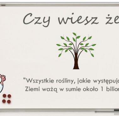 Wszystkie roślin na Ziemi ważą ...