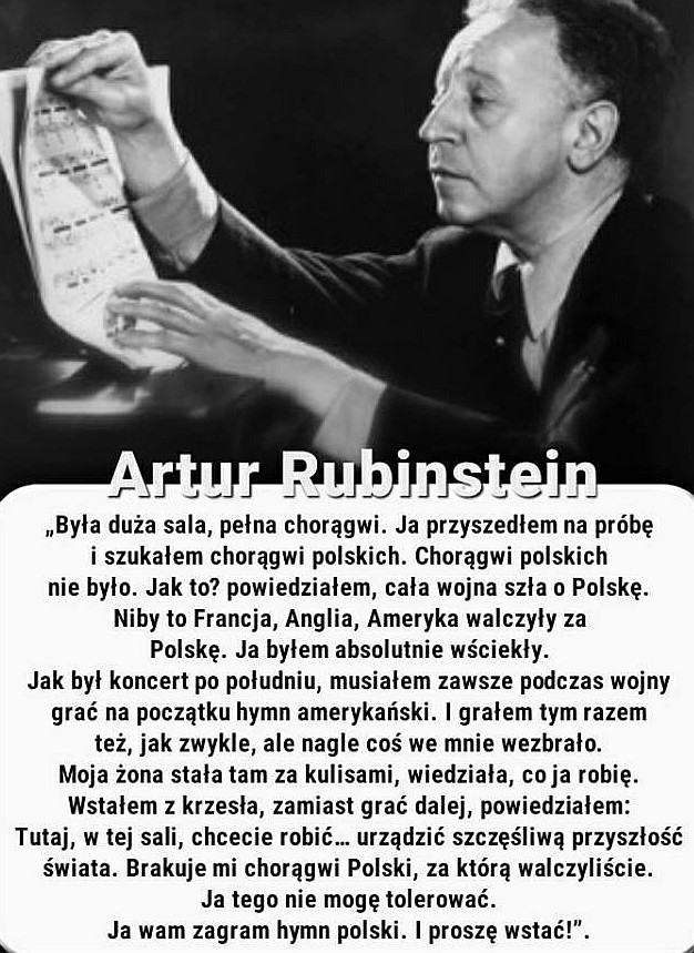 Rubinstein upomina się o Polskę