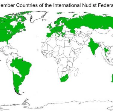 Kraje członkowskie INF (Międzynarodowa Federacja Nudystów)