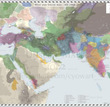 Azja Zachodnia i Południowa - 1066 rok