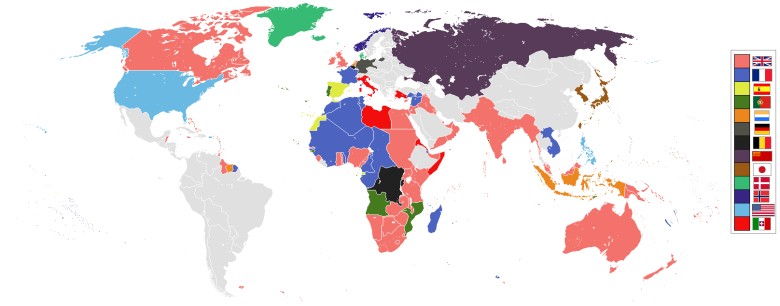 Imperia kolonialne i ich kolonie w 1920 roku