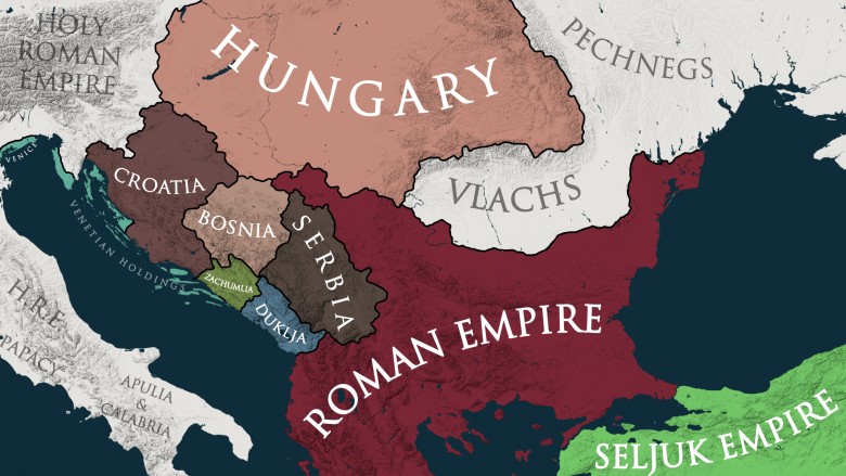 Serbia, Bośnia, Księstwo Dukli i Chorwacja w 1090 roku
