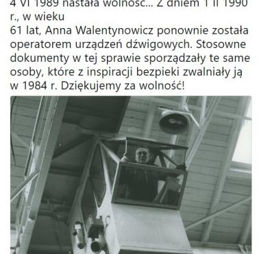 Historia bohaterki Solidarności - Anny Walentynowicz, 1990