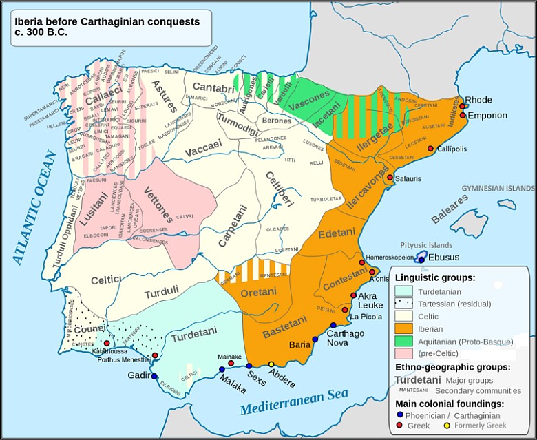 Półwysep Iberyjski, 300 p.n.e.