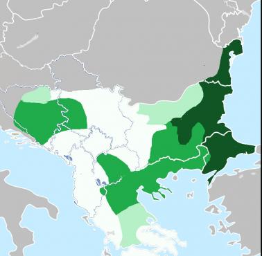 Wielkość populacji muzułmanów w południowo-wschodniej Europie do 1525 r. na podstawie osmańskich badań fiskalnych