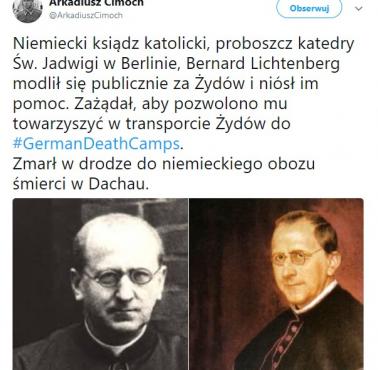 Niemiecki ksiądz katolicki, proboszcz katedry Św. Jadwigi w Berlinie, Bernard Lichtenberg