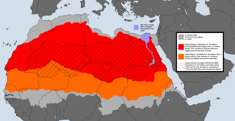 Populacje Sahary i regionu Sahary i Sahelu