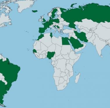 Państwa uczestniczące w mundialu Rosja 2018