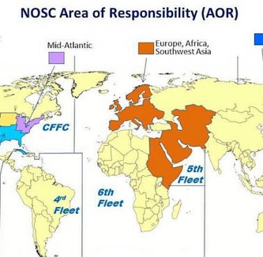 Strefy odpowiedzialności flot US Navy