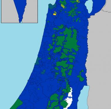 Skład etniczny Izraela i Palestyny