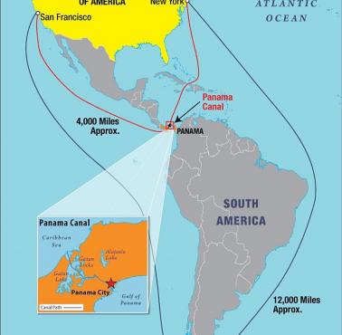 Korzyści z budowy kanału panamskiego