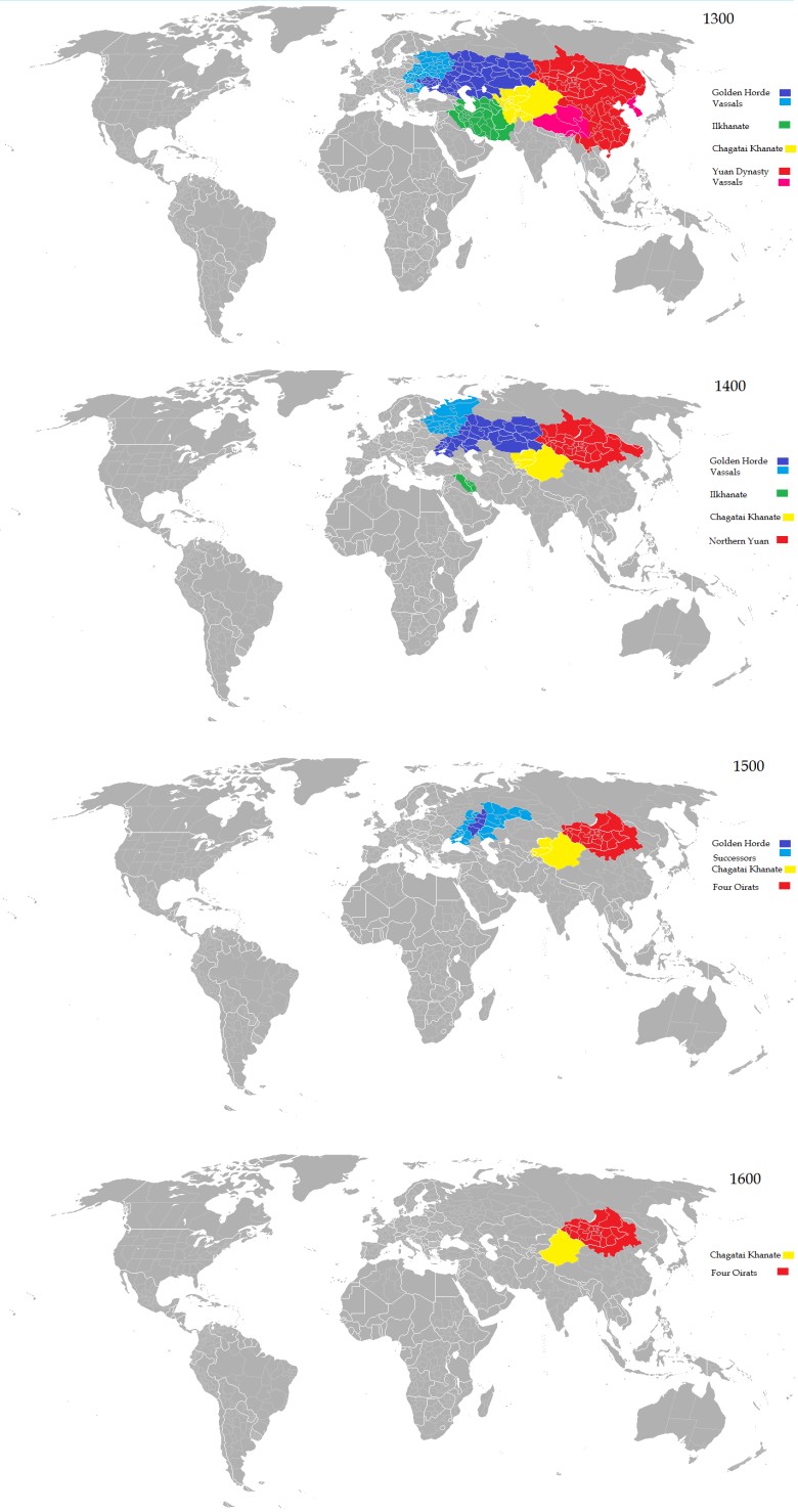 Upadek imperium mongolskiego, 1300-1600
