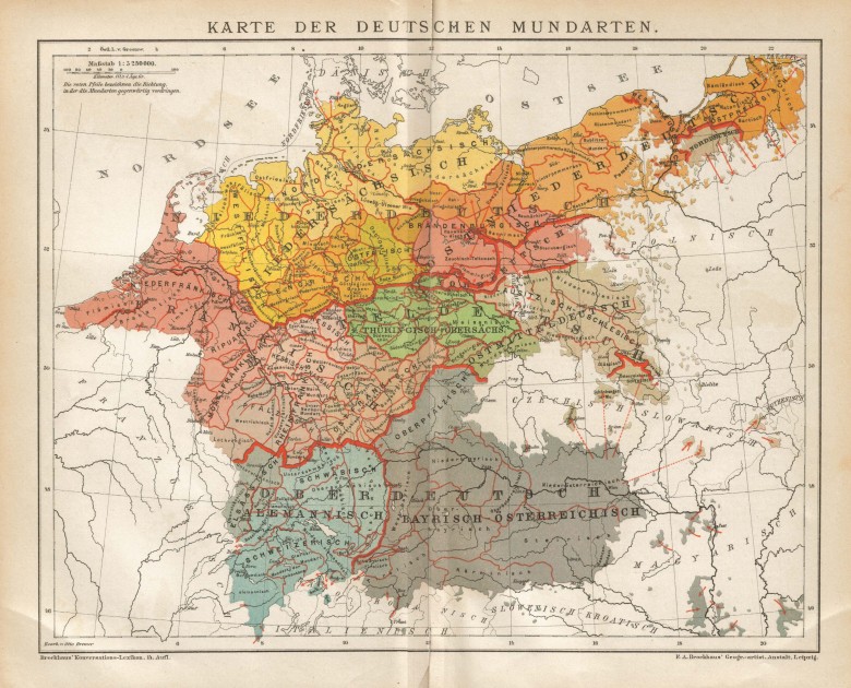 Mapa niemieckich dialektów