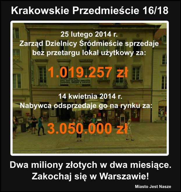 III RP, By żyło się lepiej - Krakowskie Przedmieście, Warszawa, 2 mln w dwa miesiące!