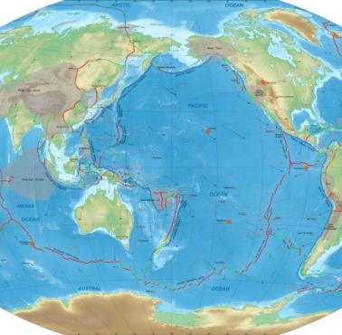 Tektoniczna mapa świata