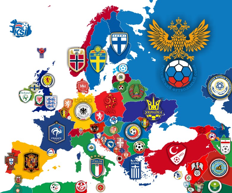 Emblematy drużyn narodowych w piłce nożnej