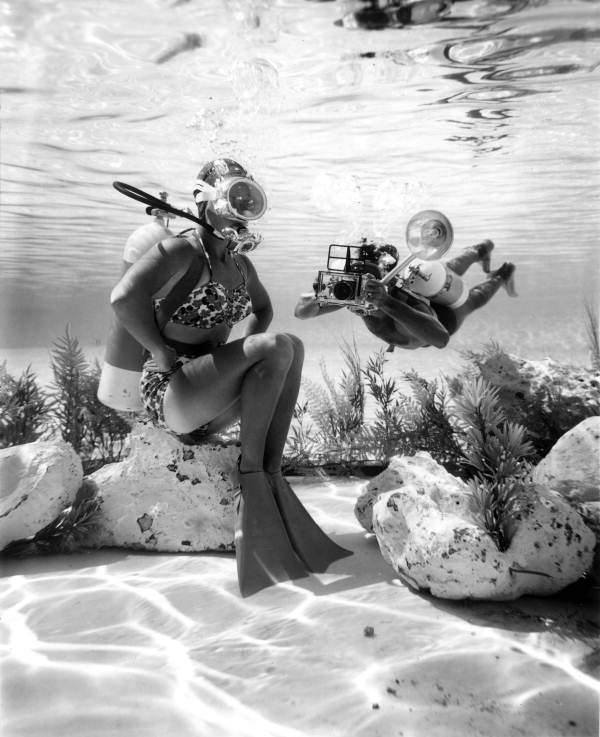 Nurek i fotograf w Cypress Gardens - Winter Haven, 1963