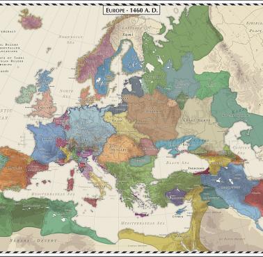Europa w 1460 roku