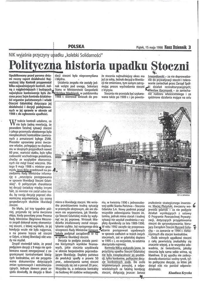 Historia upadku Stoczni