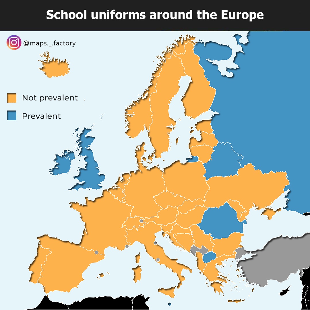 Gdzie w Europie są powszechne mundurki szkolne?