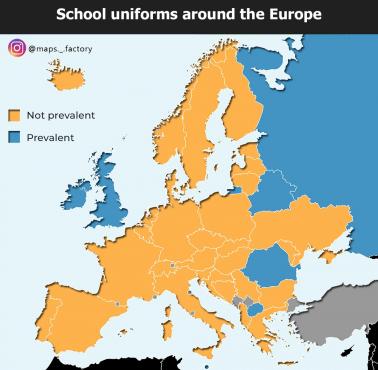 Gdzie w Europie są powszechne mundurki szkolne?