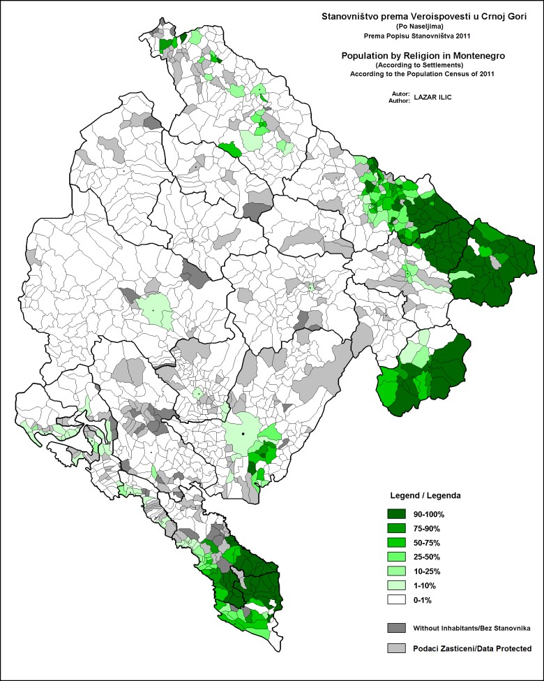 Islam w Czarnogórze, 2011